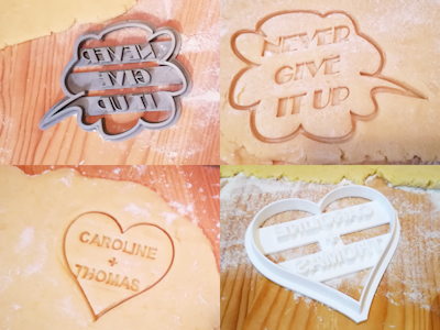 Custom 3D printed cookie cutter